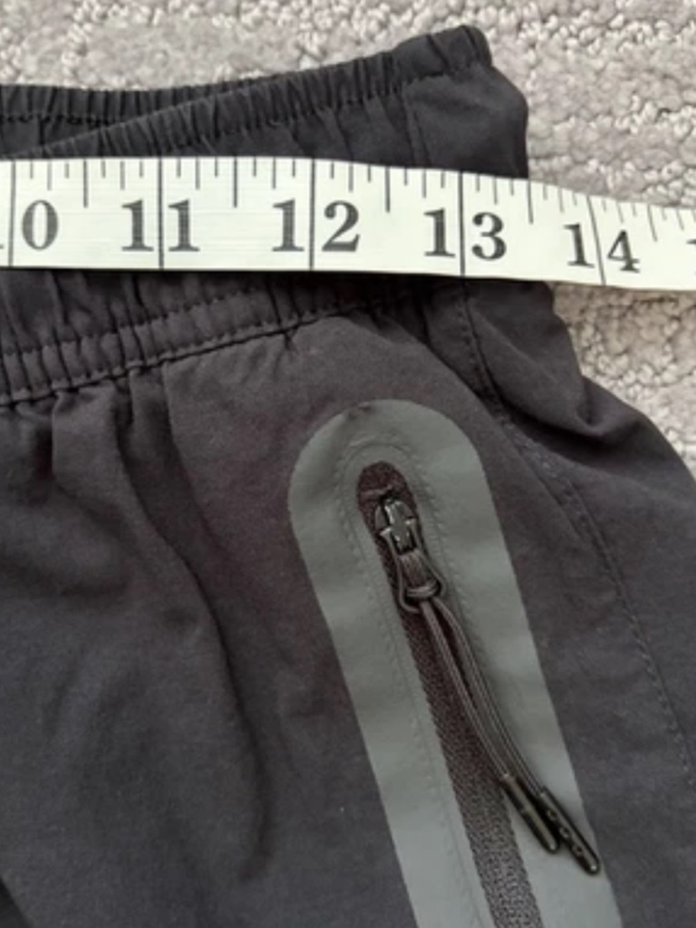NIKE Pants Mens Small Black Tech Drawcord Waist Zipper Pockets Lightweight Track - Picture 12 of 14